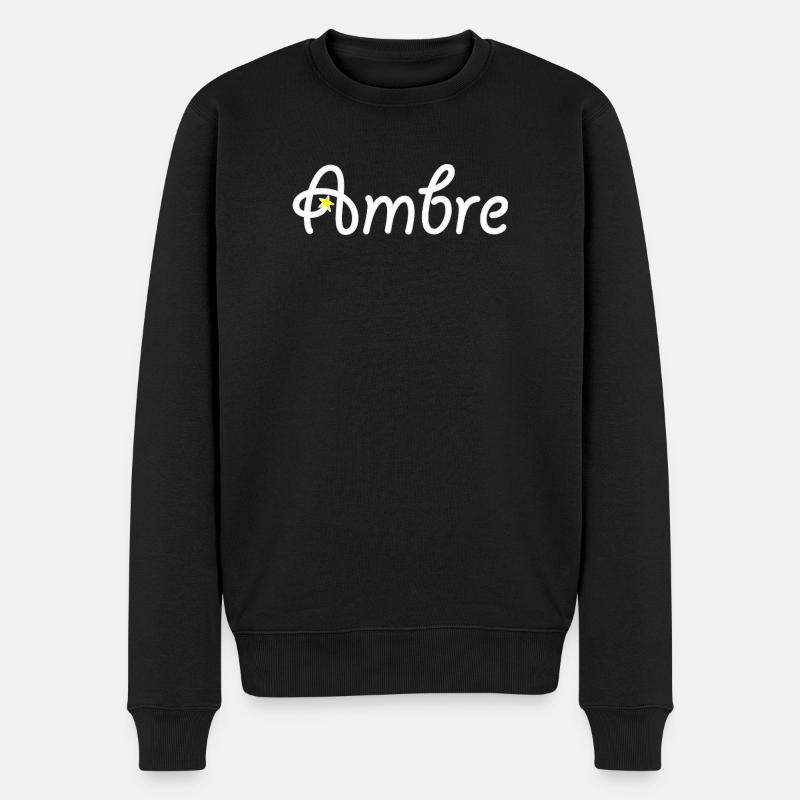 Ambre - Pull Premium bio Homme - noir