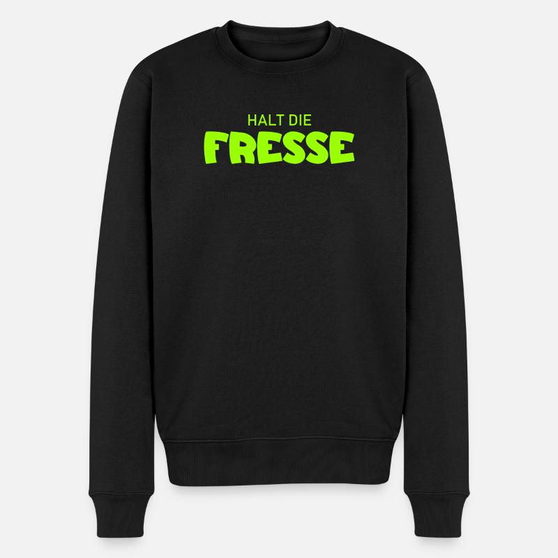 Tais-toi - Diction cool - Pull Premium bio Homme - noir