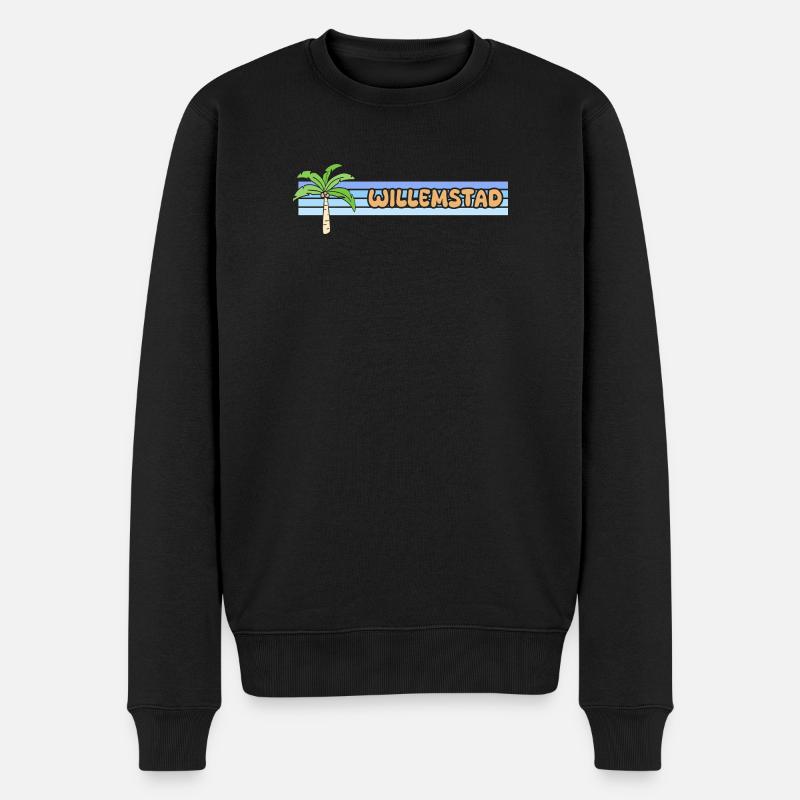 Willemstad en tant que vacances - Pull Premium bio Homme - noir