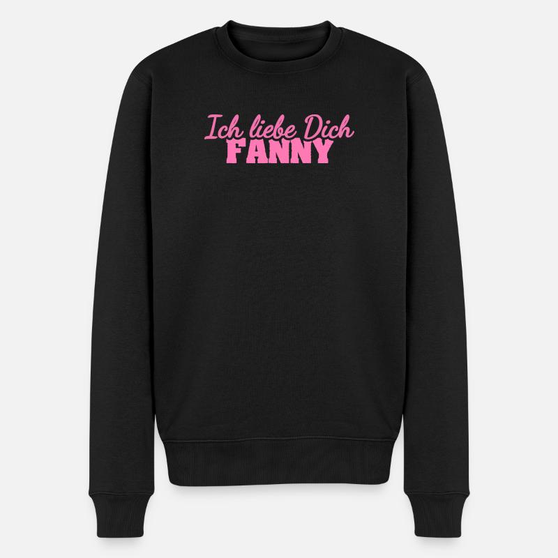 Fanny - Männer Premium Bio Pullover - Schwarz