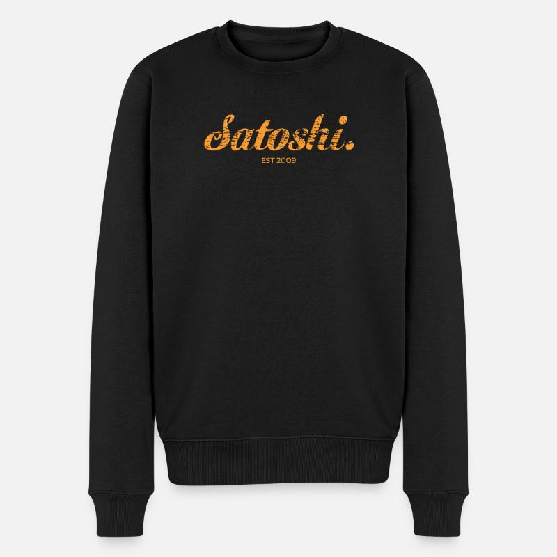 Satoshi Nakamoto Bitcoin Crypto Inventeur - Pull Premium bio Homme - noir