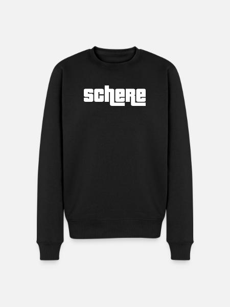 Schere - Männer Premium Bio Pullover - Schwarz