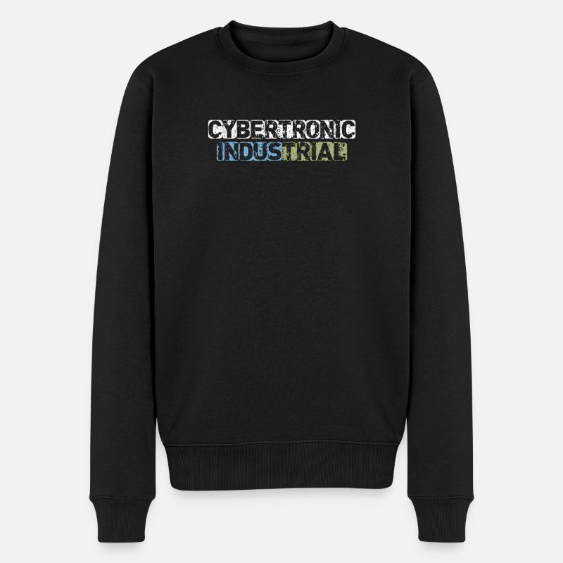 Cybertronic Industrial - Männer Premium Bio Pullover - Schwarz