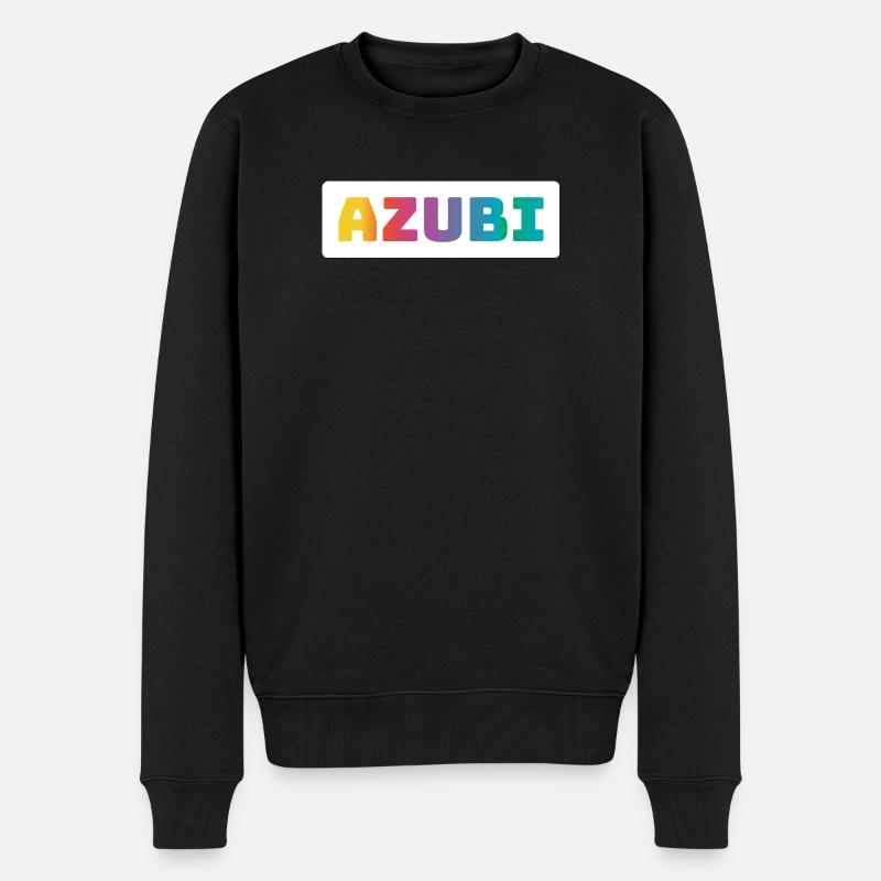 Azubi Tshirt coloured - Männer Premium Bio Pullover - Schwarz