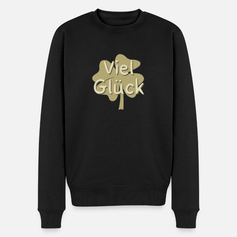 Bonne chance trèfle - Pull Premium bio Homme - noir