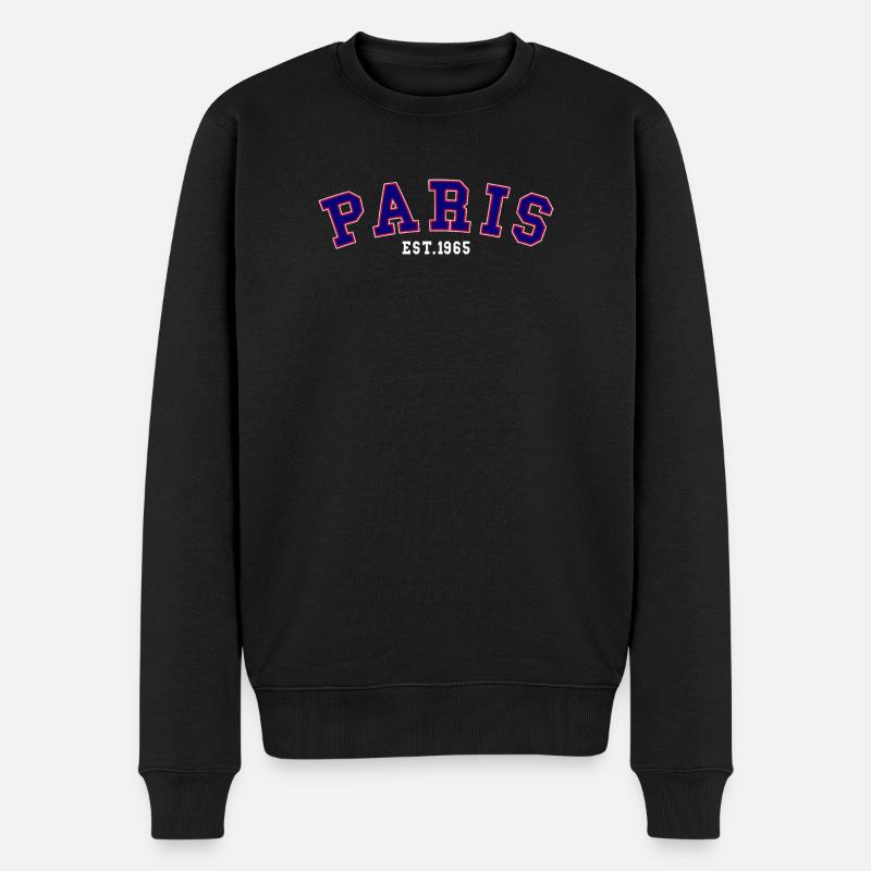 PARIS_EST_1965 - Pull Premium bio Homme - noir