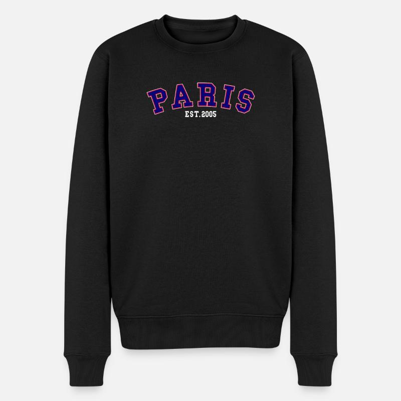 PARIS_EST_2005 - Pull Premium bio Homme - noir