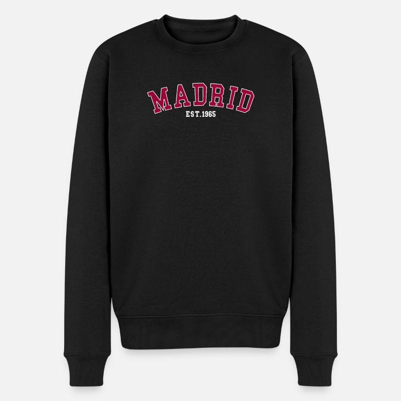Madrid_Est_1965 - Männer Premium Bio Pullover - Schwarz