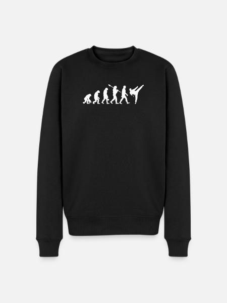 Evolution Fighting Judo Karate MMA Taekwondo - Men's Premium Organic Jumper - black