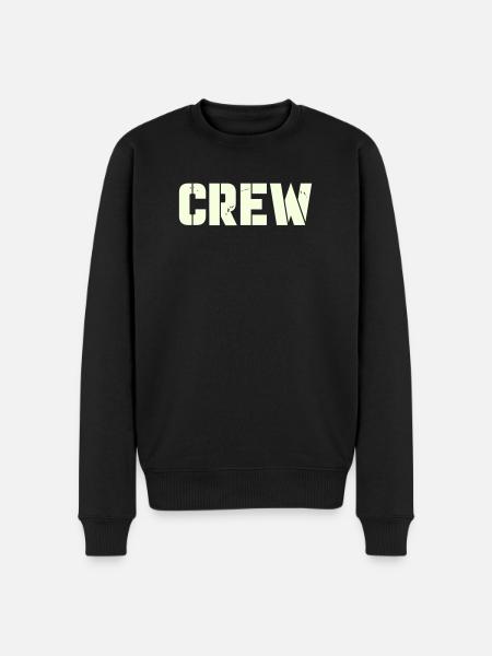crew - Men's Premium Organic Jumper - black