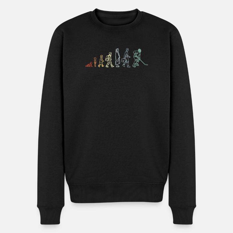 Évolution du hockey sur glace - Pull Premium bio Homme - noir