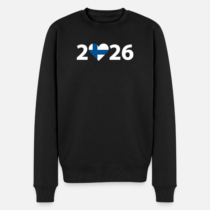 J’aime Finlande 2026, Finlande 2026 - Pull Premium bio Homme - noir