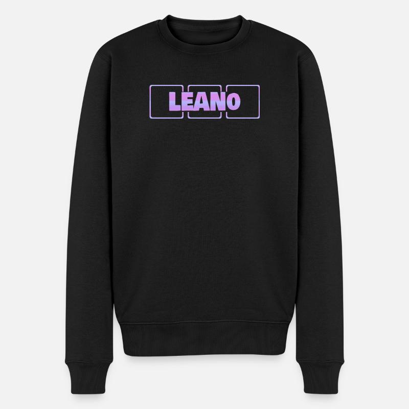 Geschenk für Lean - Männer Premium Bio Pullover - Schwarz