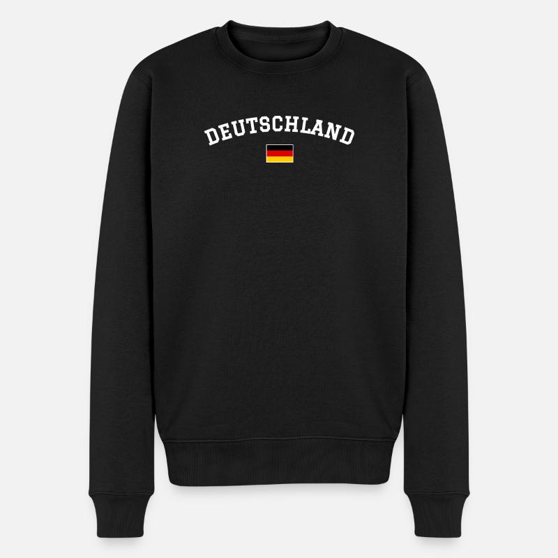 Germany Flag Minimum - Men's Premium Organic Jumper - black