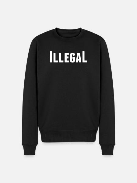 illégalement illégal illégal - Pull Premium bio Homme - noir