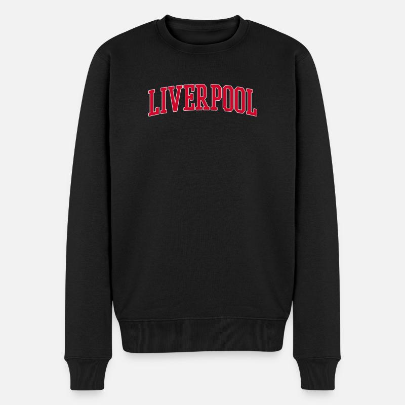 Liverpool Uk - Männer Premium Bio Pullover - Schwarz