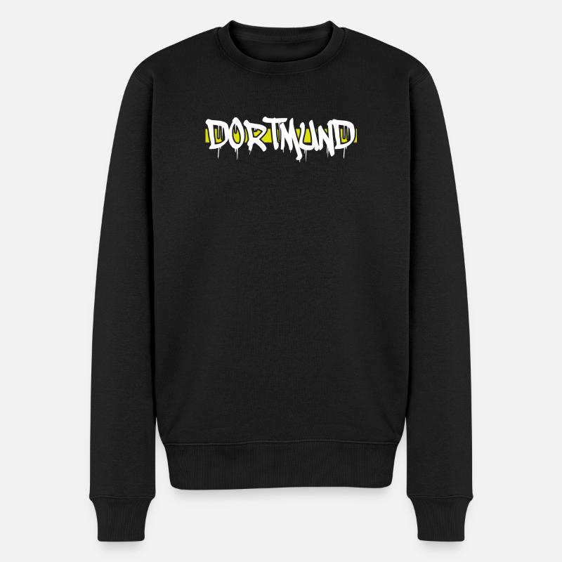 Dortmund - Männer Premium Bio Pullover - Schwarz
