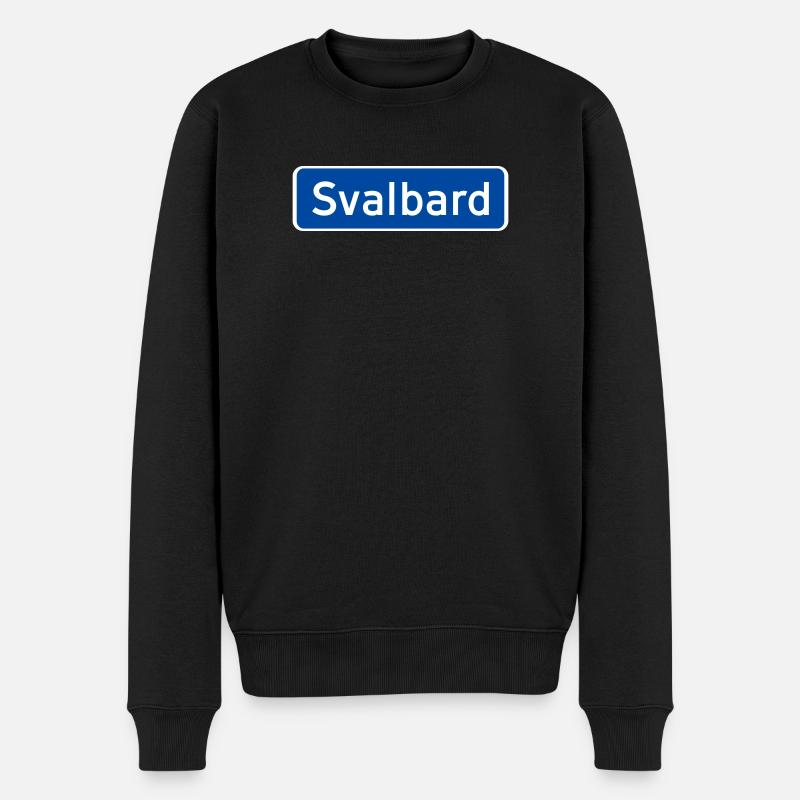 Spitzbergen - Männer Premium Bio Pullover - Schwarz