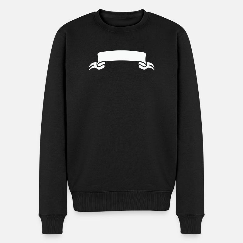 banderole - Männer Premium Bio Pullover - Schwarz