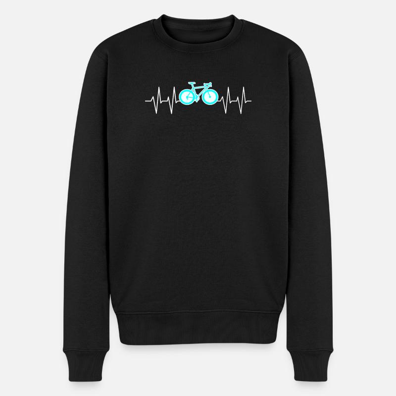 Cyclisme Heartbeat - Pull Premium bio Homme - noir