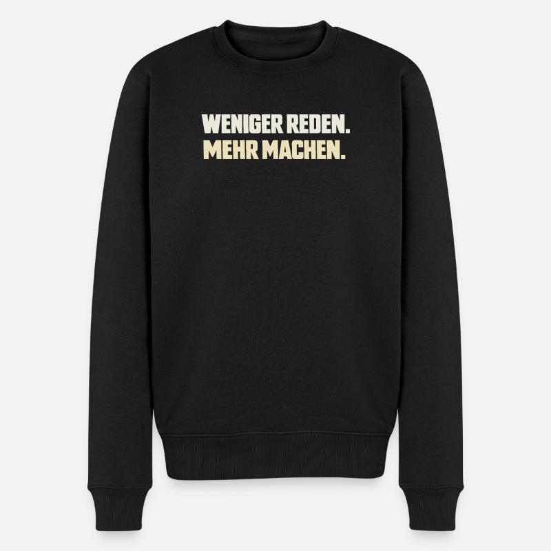 Parle moins. Faites plus. - Pull Premium bio Homme - noir
