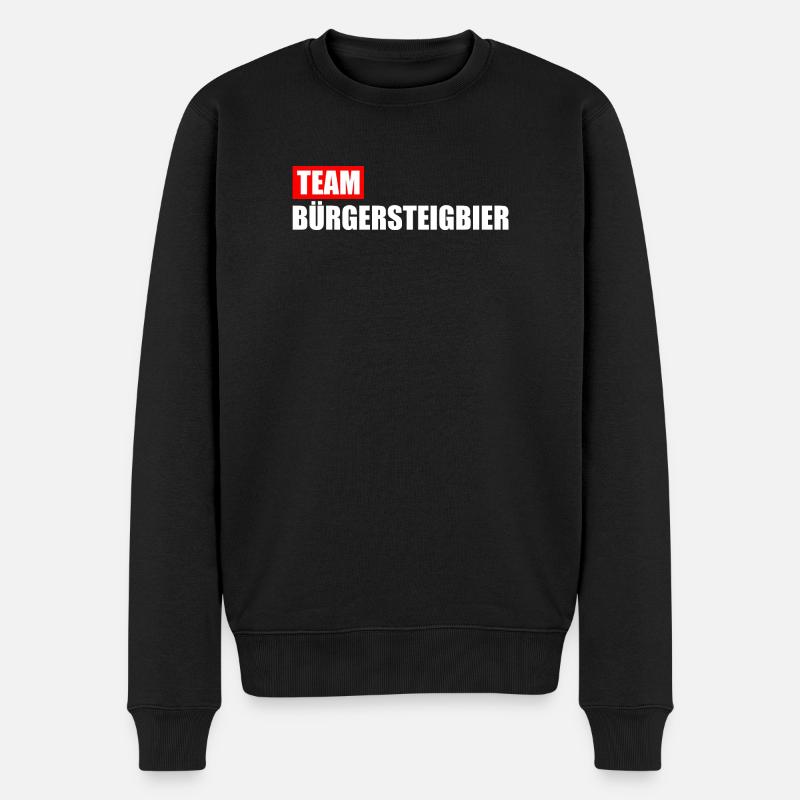Team Bürgersteigbier Ortskontrollfahrt OKF - Männer Premium Bio Pullover - Schwarz