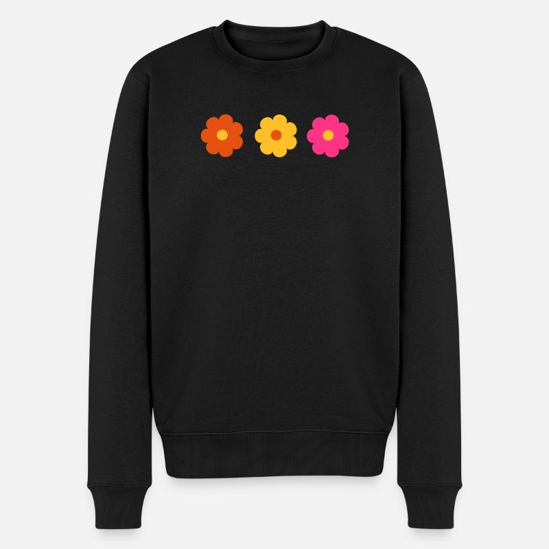6254398 128984759 fleurs - Pull Premium bio Homme - noir