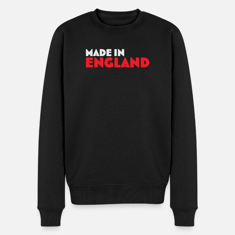 T-shirt emblème Made in England - Pull Premium bio Homme - noir