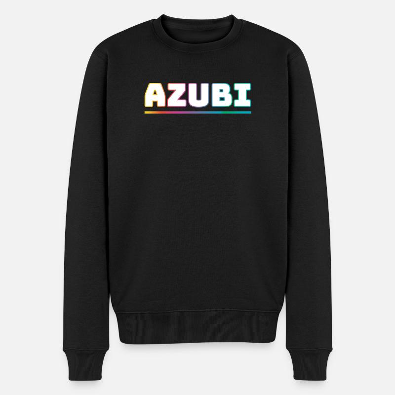 Design Azubi weiss bunt - Männer Premium Bio Pullover - Schwarz