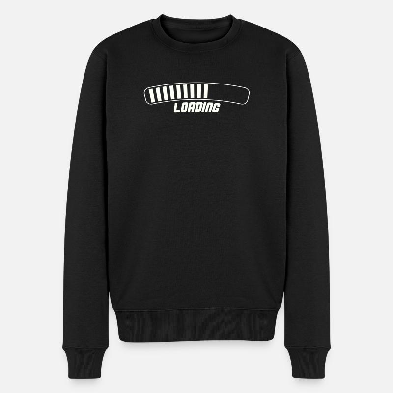 Loading - Männer Premium Bio Pullover - Schwarz