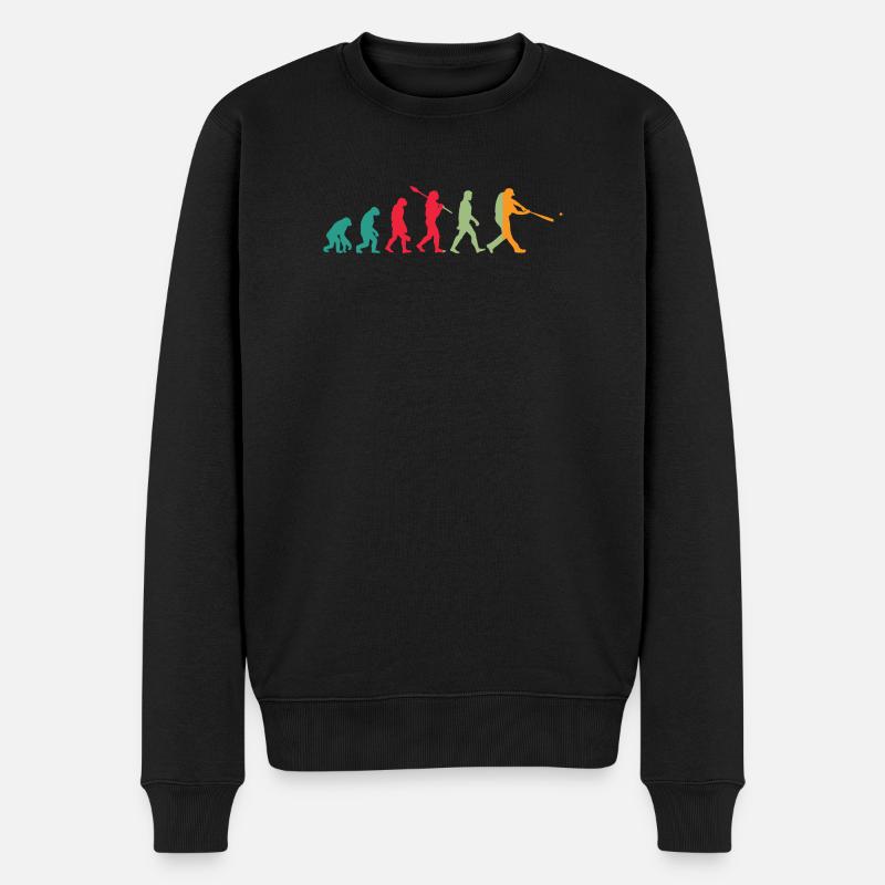 Basketball Evolution - Männer Premium Bio Pullover - Schwarz