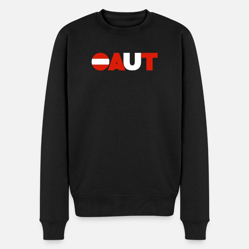 Österreich - Männer Premium Bio Pullover - Schwarz