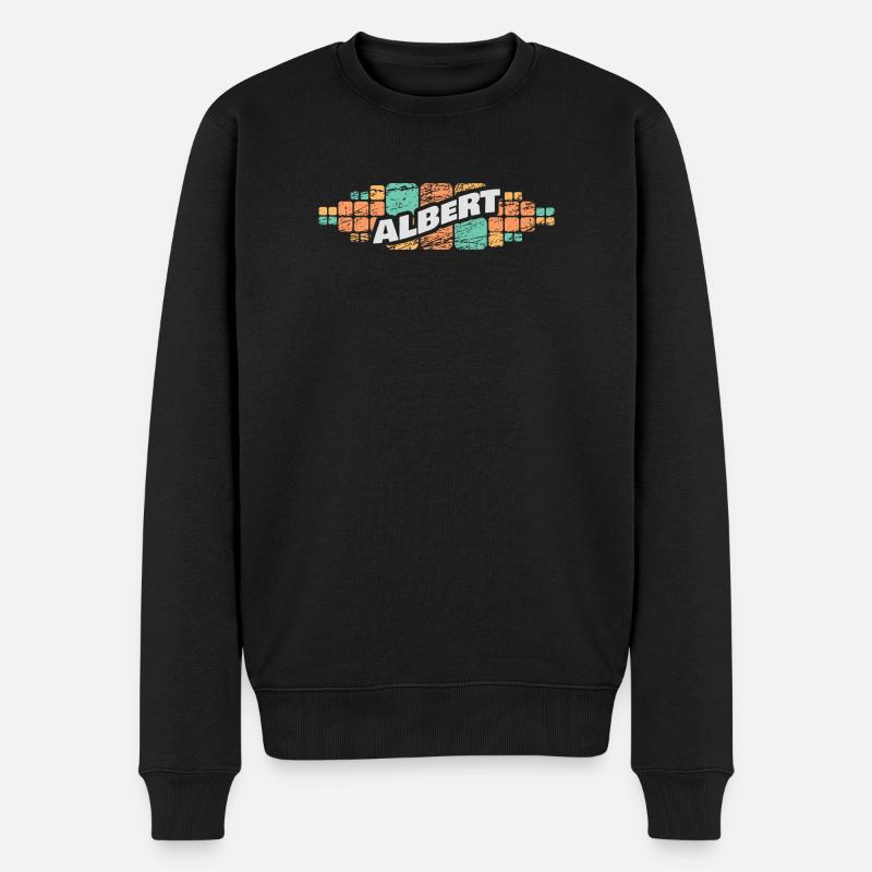 Albert als Vorname - Männer Premium Bio Pullover - Schwarz