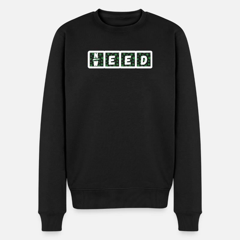 Besoin d’herbe - Pull Premium bio Homme - noir