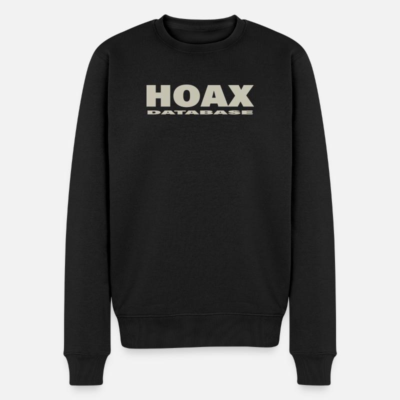 HOAX - Männer Premium Bio Pullover - Schwarz
