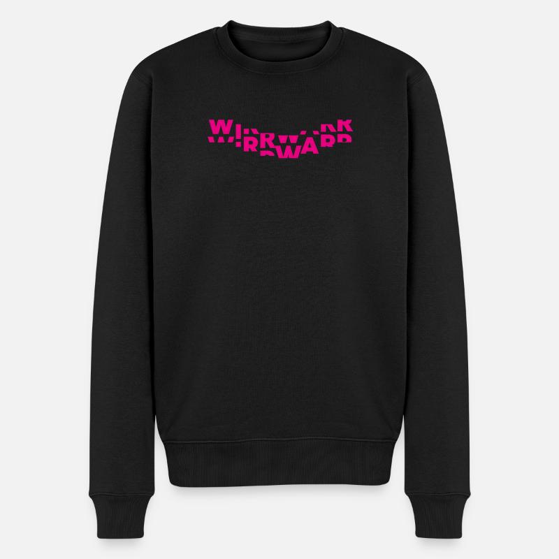 wirrwarr - Männer Premium Bio Pullover - Schwarz
