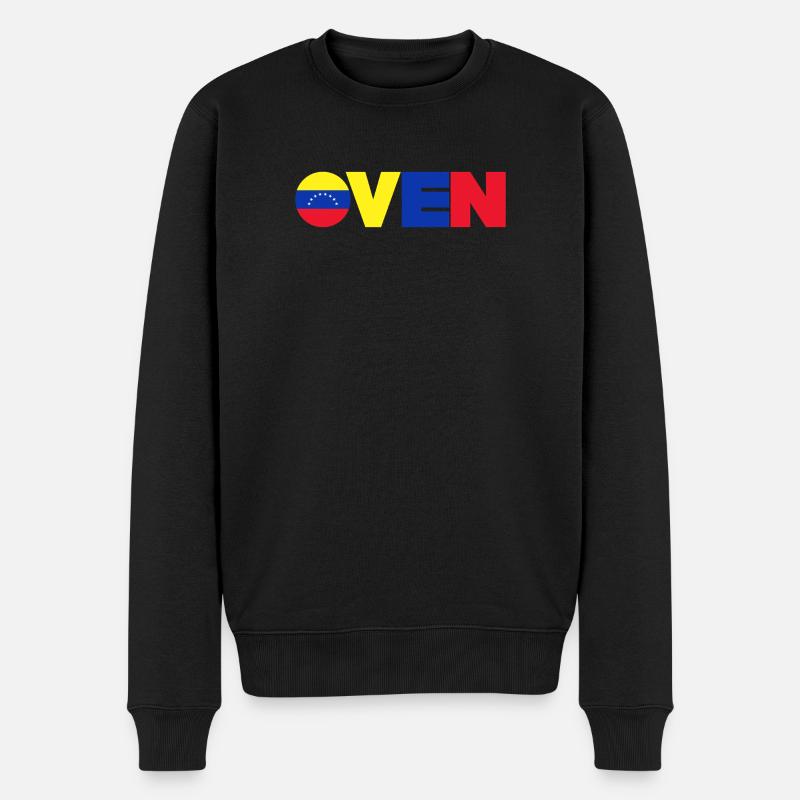 Venezuela - Männer Premium Bio Pullover - Schwarz