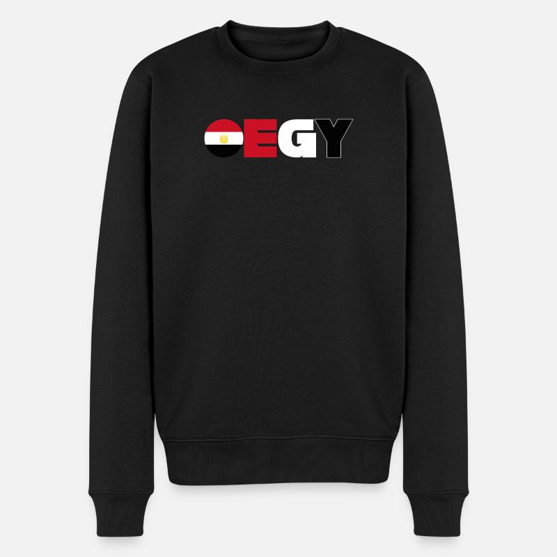 Ägypten - Männer Premium Bio Pullover - Schwarz