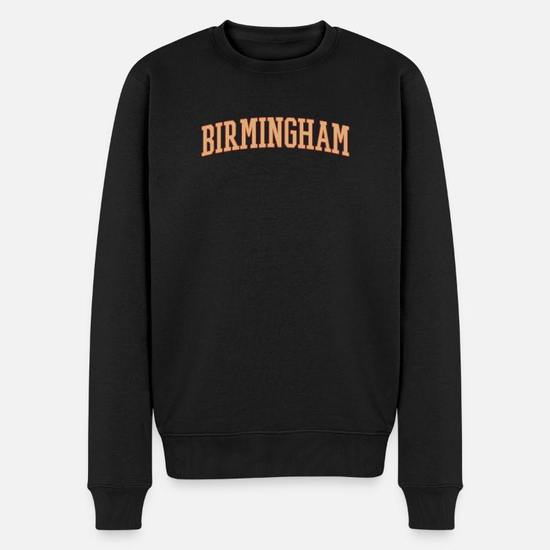Birmingham - Männer Premium Bio Pullover - Schwarz
