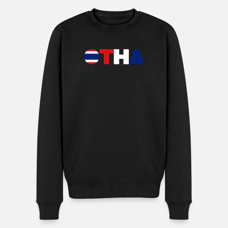 Thailand - Männer Premium Bio Pullover - Schwarz