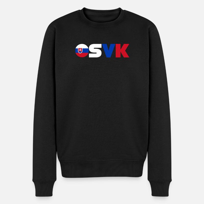 Slowakei - Männer Premium Bio Pullover - Schwarz