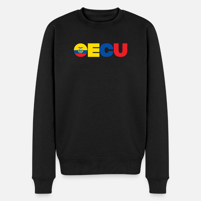 Ecuador - Männer Premium Bio Pullover - Schwarz