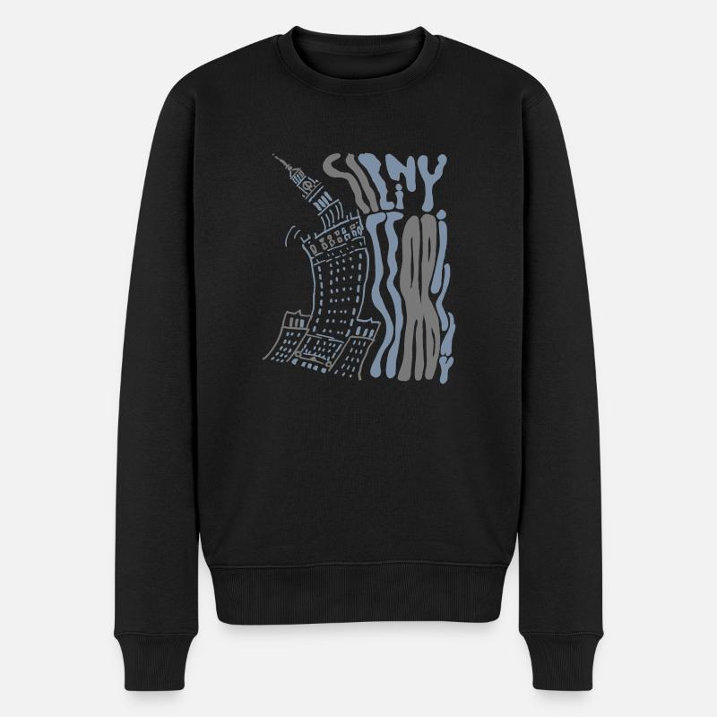strongandstable warszawa - Männer Premium Bio Pullover - Schwarz