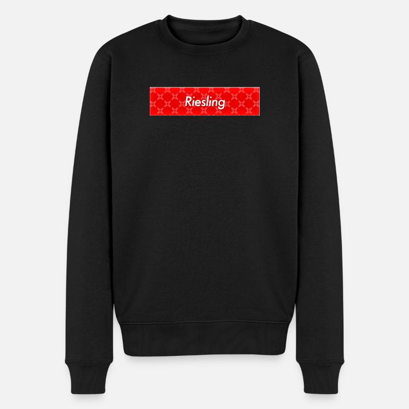 Riesling - Männer Premium Bio Pullover - Schwarz
