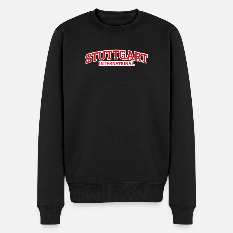 Stuttgart International - Männer Premium Bio Pullover - Schwarz