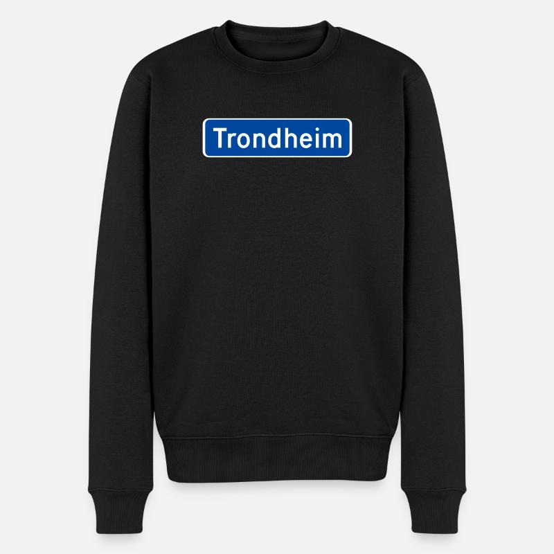 Trondheim - Männer Premium Bio Pullover - Schwarz