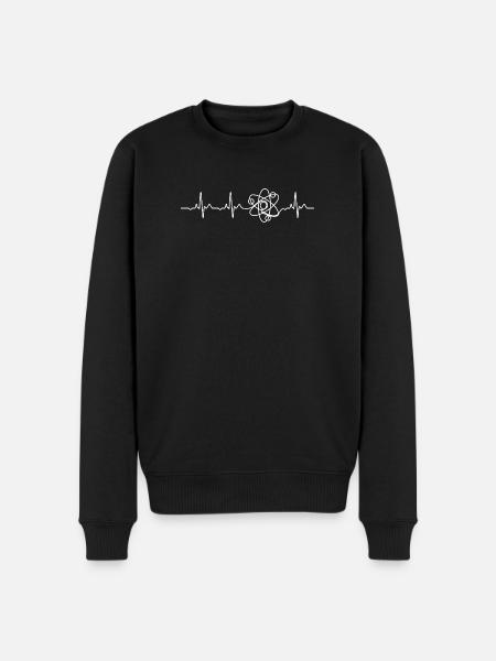 Science Heartbeat Atom - Pull Premium bio Homme - noir