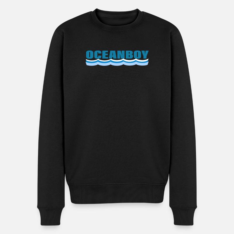 OCEANBOY - Männer Premium Bio Pullover - Schwarz