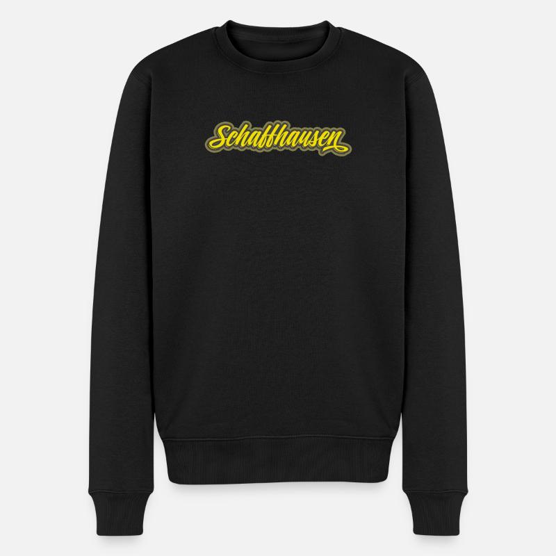 Lettrage en écriture Schaffhausen - Pull Premium bio Homme - noir