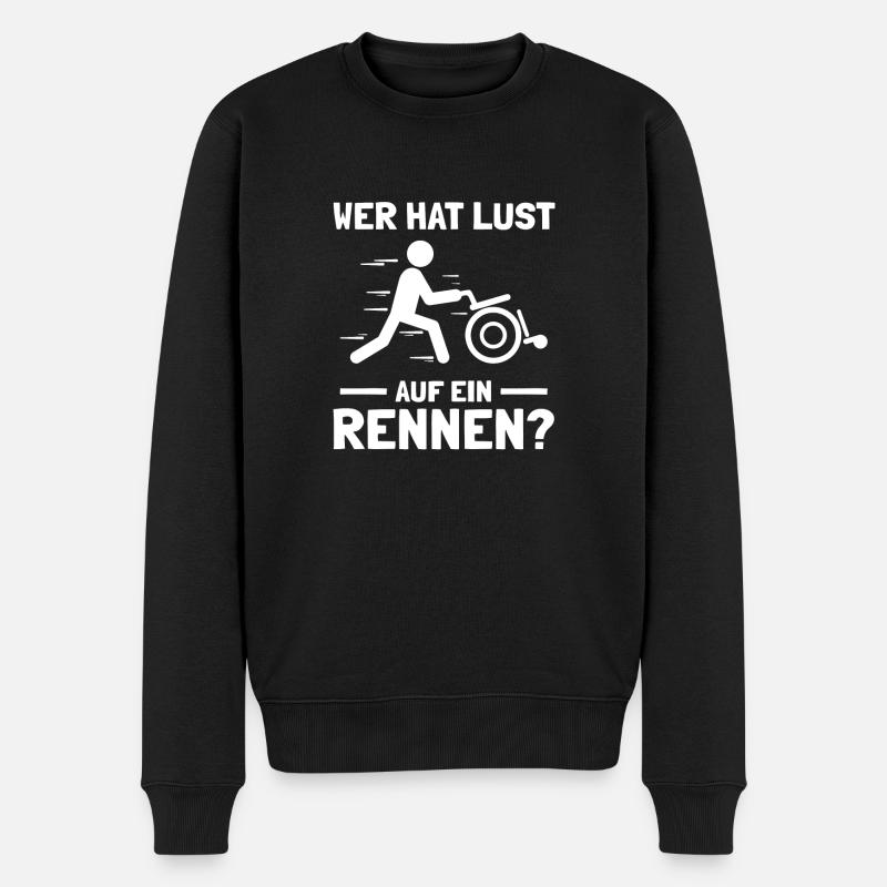Pfleger Pflegekraft Altenpflegerin - Männer Premium Bio Pullover - Schwarz